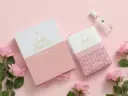 BIBLIA RVR60 045CTI QUINCEAÑERA ROSA/BLANCO TAMAÑO PORTÁTIL