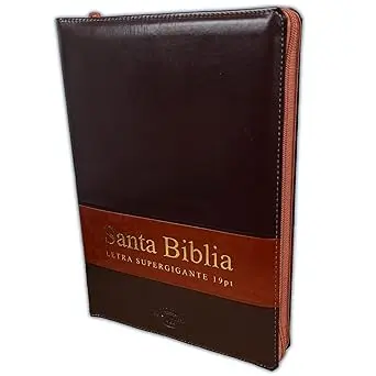 BIBLIA LETRA SUPERGIGANTE 19PTS: RVR1960 IMIT. PIEL MARRÓN CON ÍNDICE