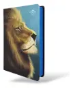 LIBRO BIBLIA REINA VALERA 1960 LETRA GRANDE, LEON, COLOR AZUL