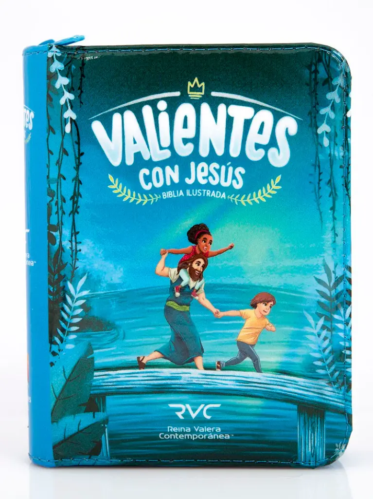 BIBLIA ILUSTRADA VALIENTES CON JESÚS CON ZIPER NIÑO
