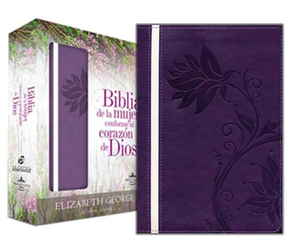 BIBLIA DE UNA MUJER CONFORME AL CORAZÓN DE DIOS DUO MORADO 
