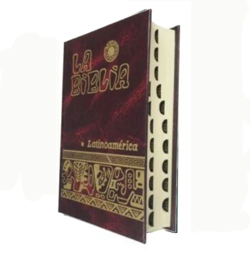 BIBLIA LATINOAMERICANA PERQUEÑA CON INDICE-COLOR ROJO