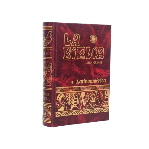 BIBLIA LATINOAMERICANA LETRA GRANDE-COLOR ROJO