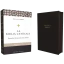 BIBLIA CATÓLICA TAMAÑO PERSONAL, SIMIL PIEL NEGRO CON ZIPER, BIBLIA DE AMERICA