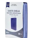 BIBLIA NBLA TAMAÑO BOLSILLO, SIMIL PIEL MORADO CON ZIPER