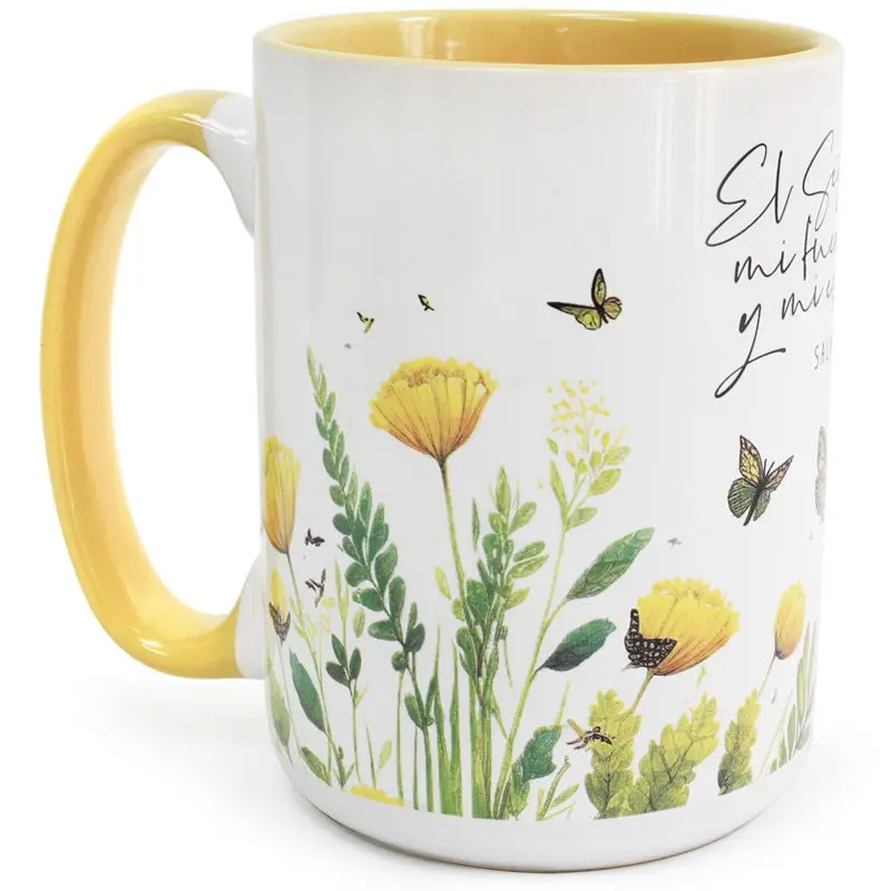 TAZA 16ONZ, COLECCION PRIMAVERA EL SEÑOR ES MI FUERZA