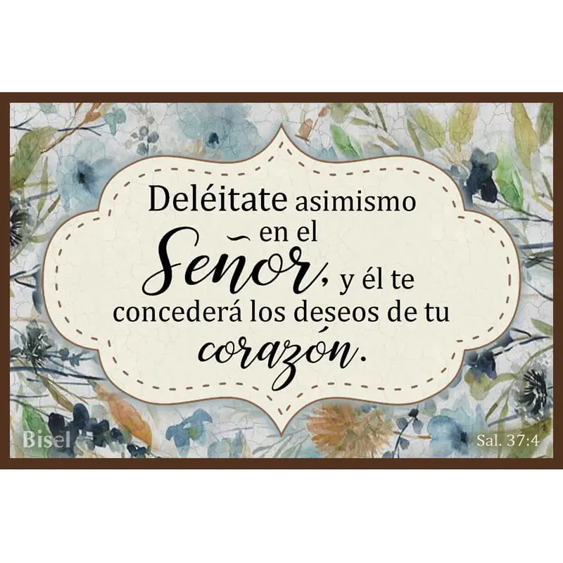 PLAQUETA PARA ESCRITORIO, SALMO 37:4