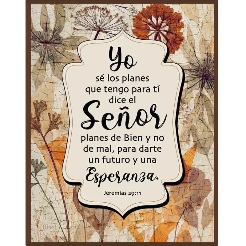 PLAQUETA COLECCIÓN VINTAGE JEREMIAS 29:11 (NUEVO) 