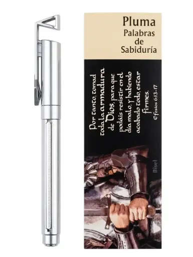 [DESK-BS2408A] BOLIGRAFO CON SOPORTE PARA CELULAR Y SEPARADOR EFESIOS 6:13-17