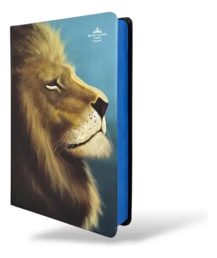 [SBN: 7899938424131] LIBRO BIBLIA REINA VALERA 1960 LETRA GRANDE, LEON, COLOR AZUL