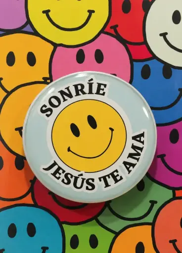 [3CONDANI-1000C1] POPSOCKET TEXTO: SONRIE JESUS TE AMA 