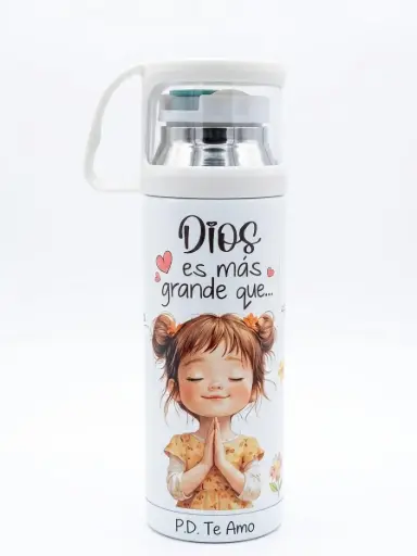 [TER-BS105M] TERMO BLANCO DIOS ES MAS GRANDE QUE...