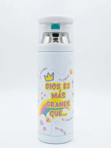 [TER-BS105V] TERMO BLANCO DIOS ES MAS GRANDE QUE... (NUEVO)