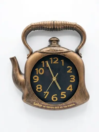 [WATCH-BS23067A] RELOJ DE PARED DISEÑO DE JARRILLA TEXTO:SALMO 31:15