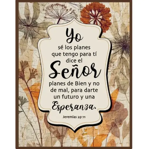 [DECOR-1134A] PLAQUETA COLECCIÓN VINTAGE JEREMIAS 29:11 